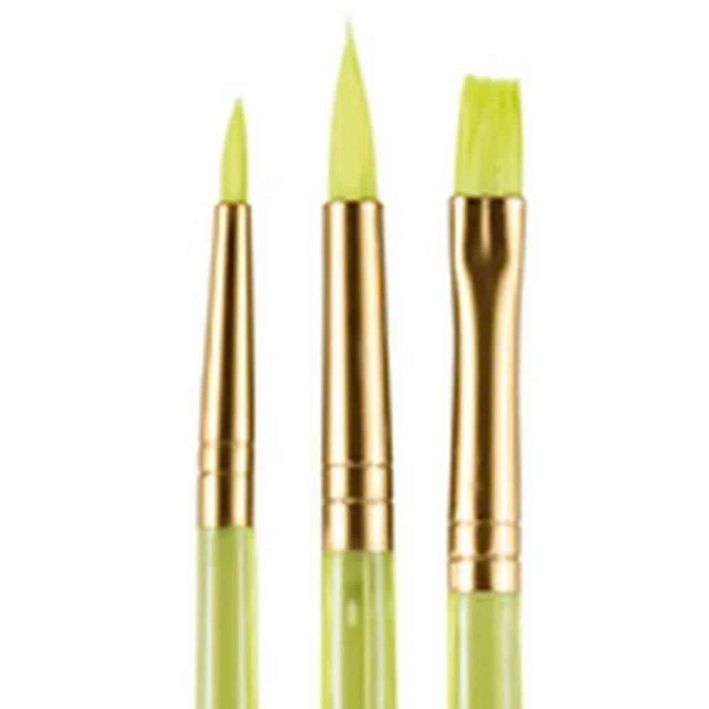 Snazaroo Starter Brushes Green 3 Pack