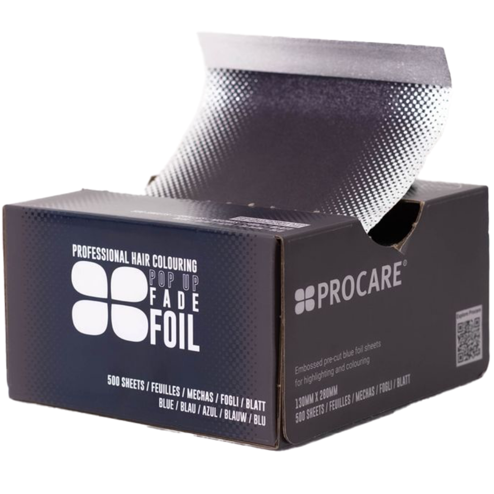 Procare Pop-Up Embossed Fade Foil Sheets Blue 130mm x 280mm 500 Pack