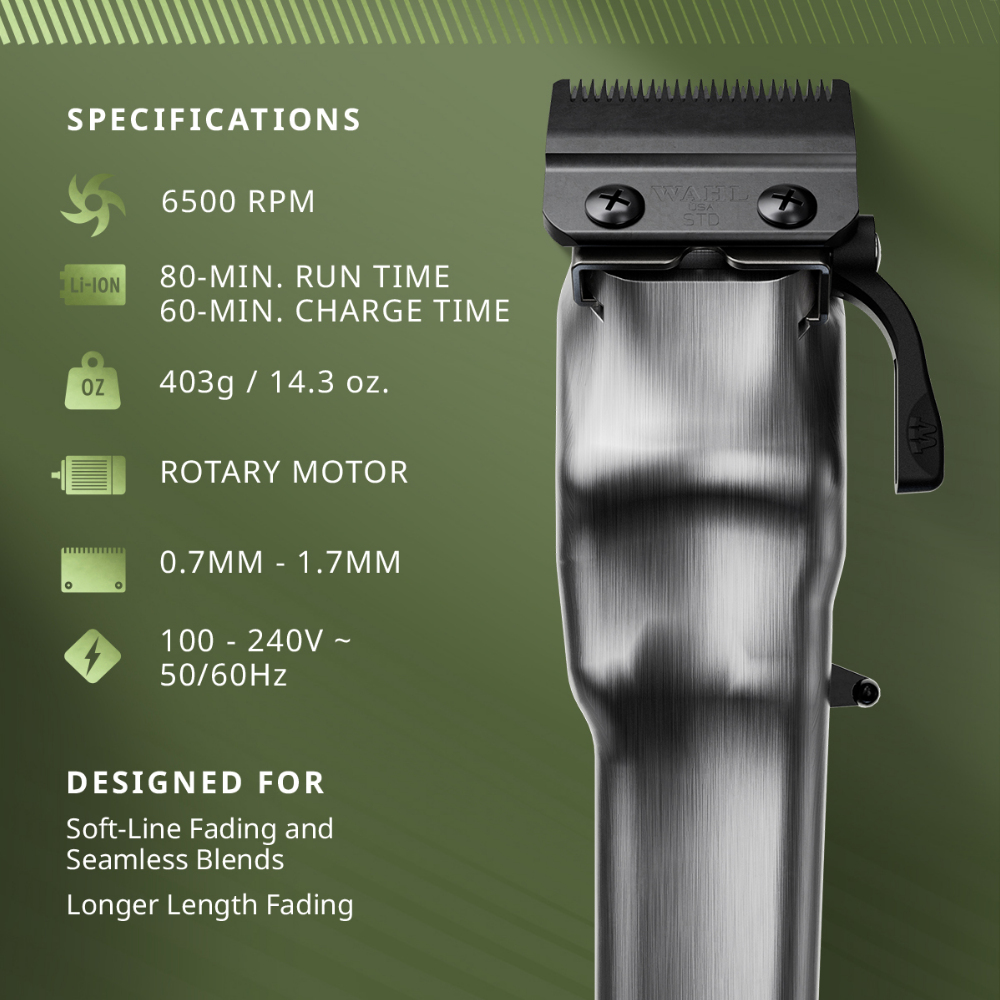 Wahl Professional Legend Cordless Clipper Limited Edition Olive