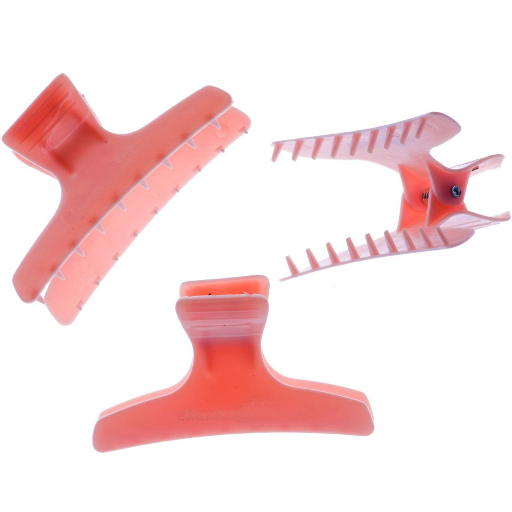 Head Jog Butterfly Clamps Large Pink 12 Pack