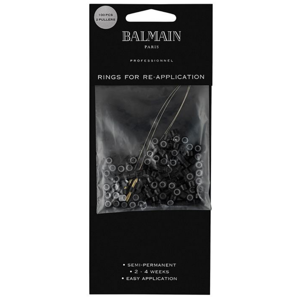 Balmain Soft Rings Black 100 Pack