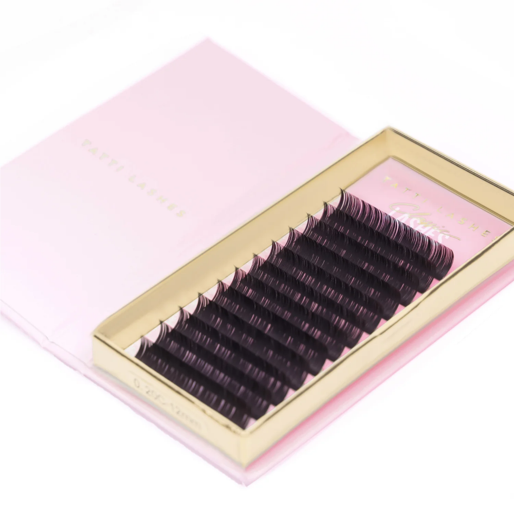 Tatti Lashes 13mm C Curl Pre-Fanned Russian Volume 5D Individual Lashes Black