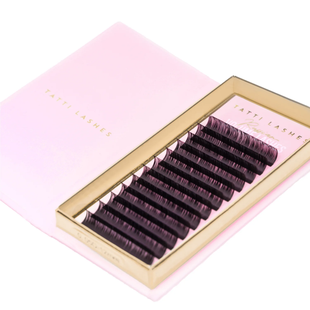 Tatti Lashes 10mm C Curl 0.05 Russian Volume Individual Lashes Black