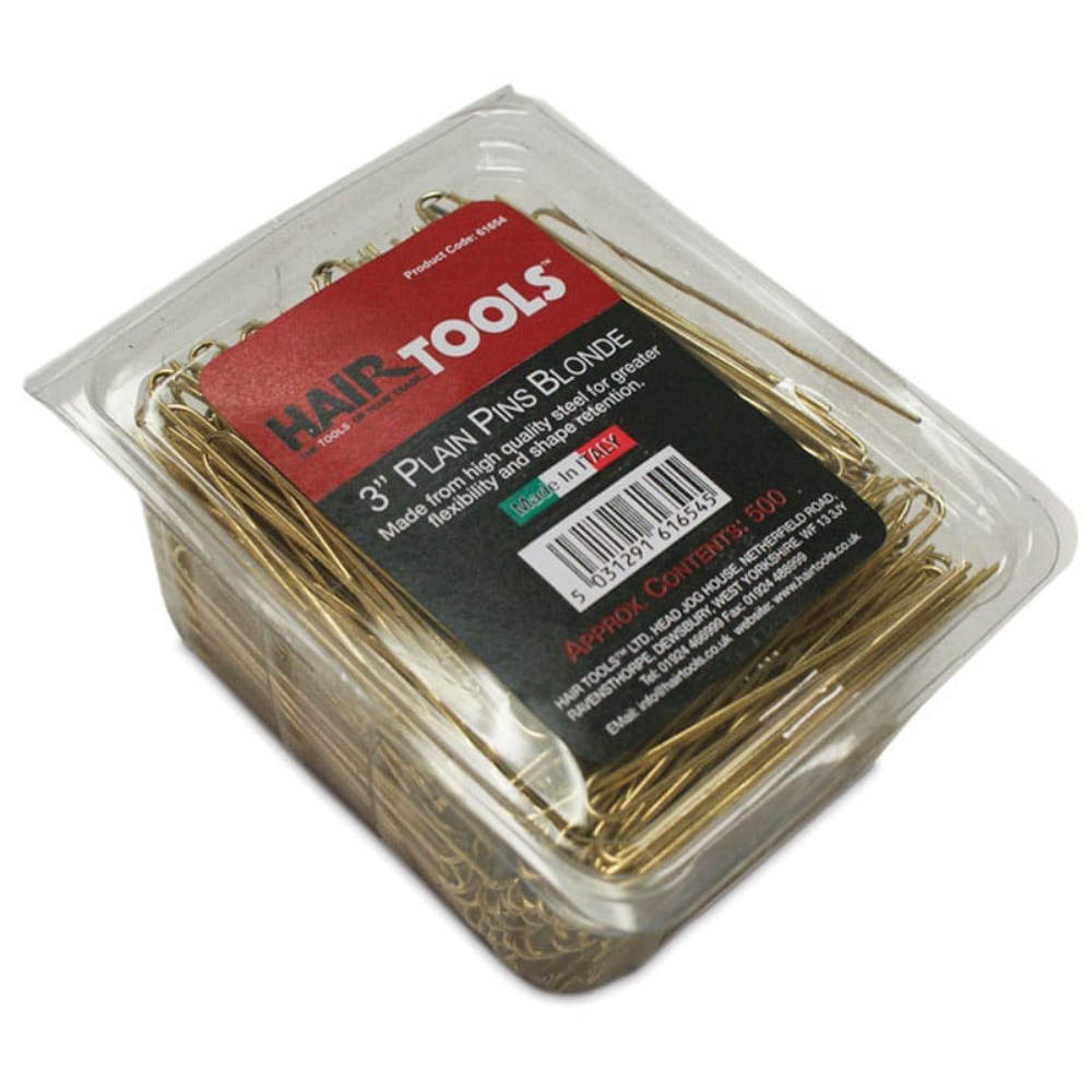 Hair Tools Plain Pin Blonde 3 Inch 500 Pack