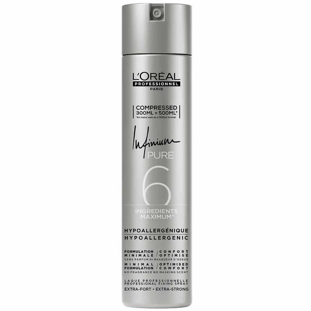 L'Oreal Professionnel Infinium Pure 6 Extra Strong Hairspray 300ml