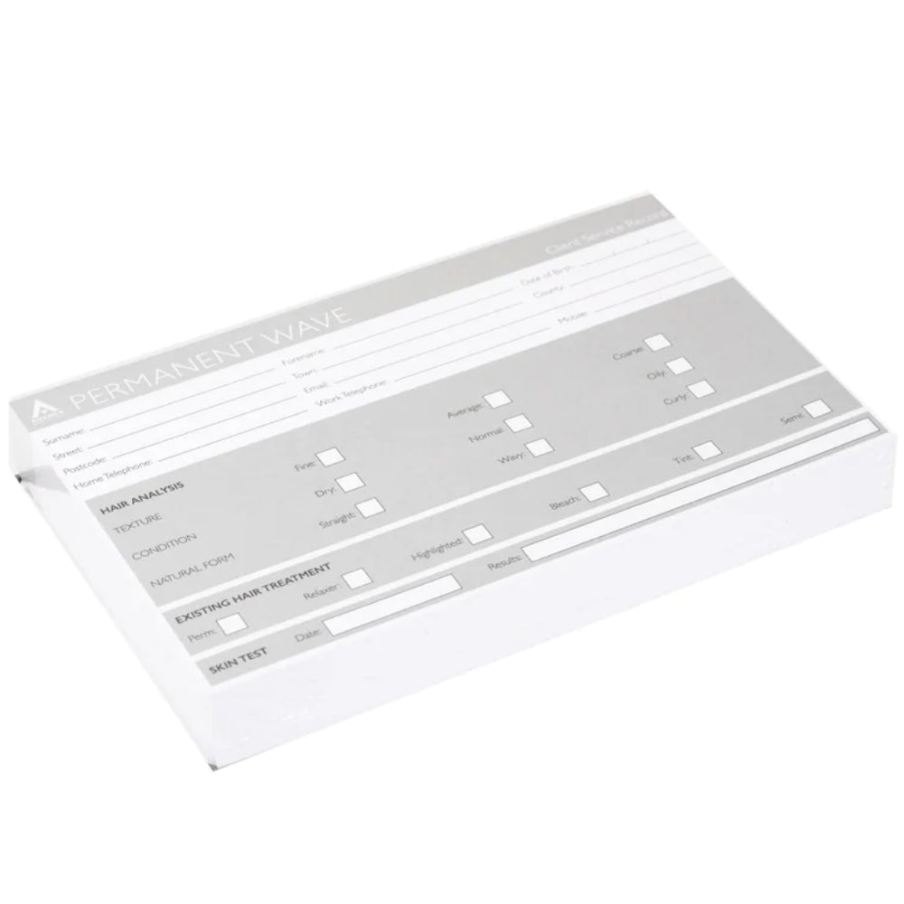 Agenda Record Cards Perming 100 Pack