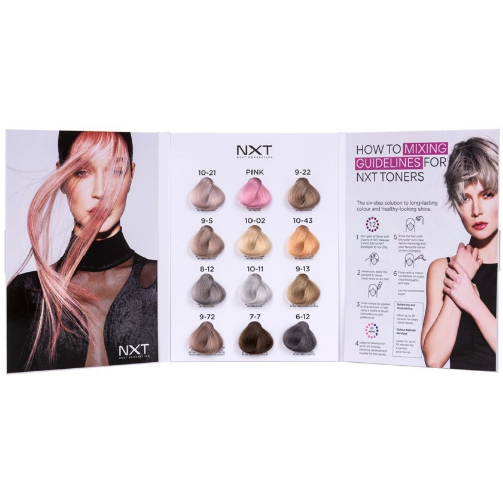 NXT Hair Colour Toner Shade Chart 2023