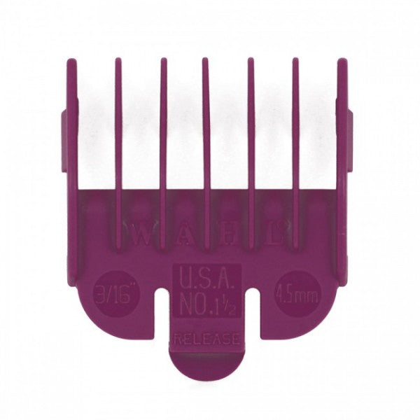Wahl Professional Plastic Clipper Comb Attachment 1.5 Purple