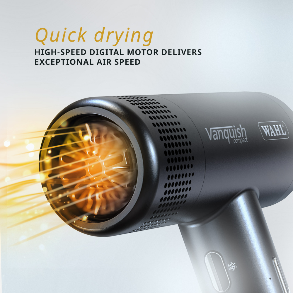 Wahl Professional Vanquish Compact Hair Dryer Black