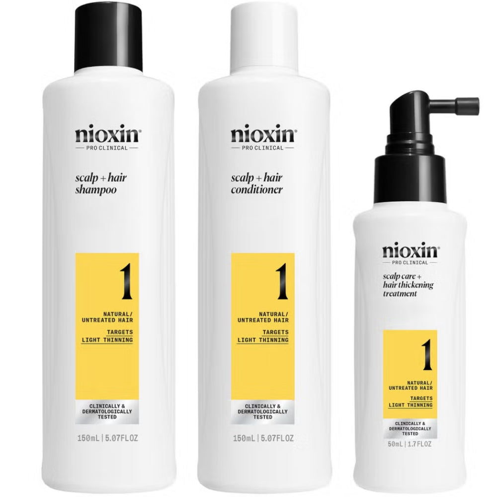 Nioxin System 1 Kit Natural Hair With Light Thinning 300ml