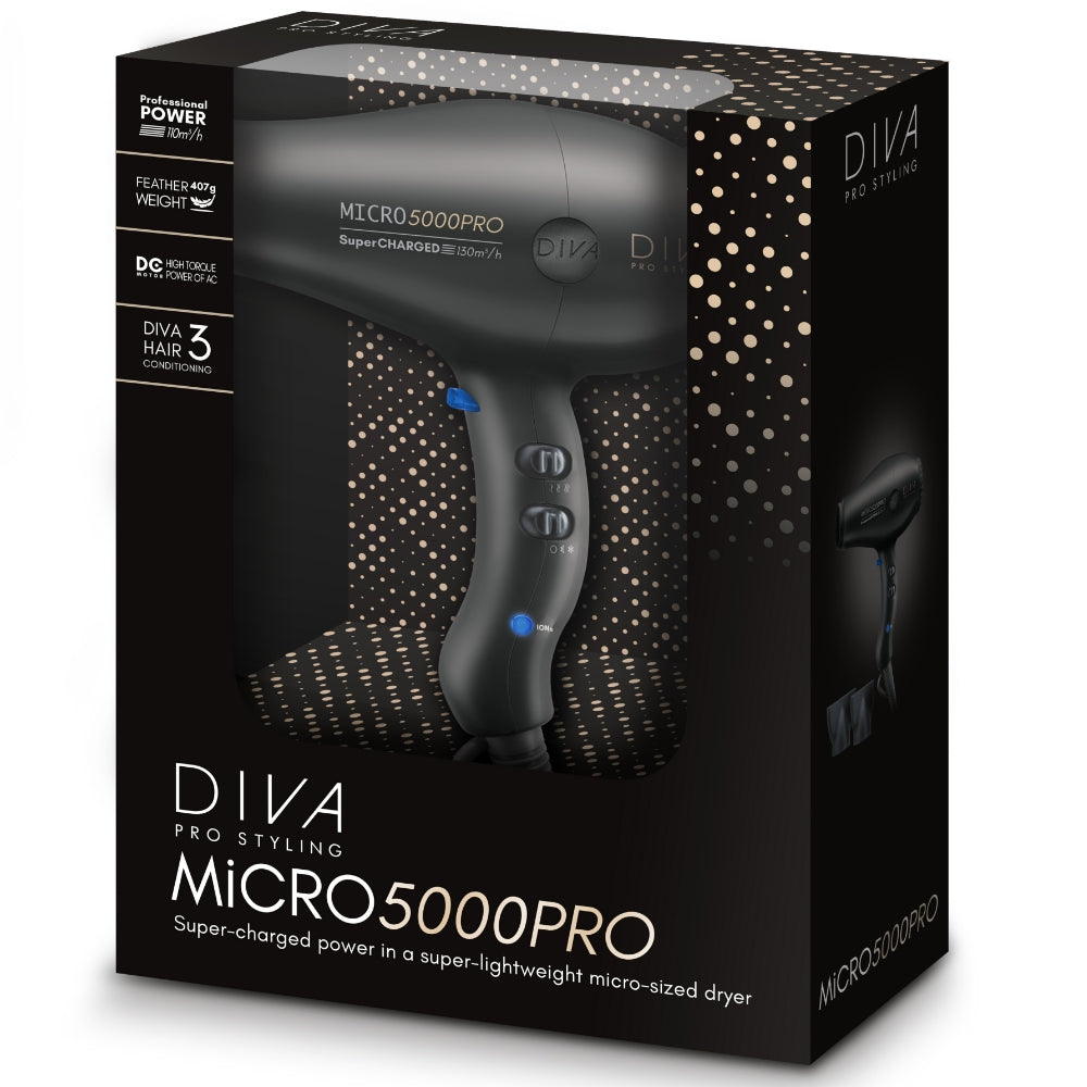 Diva Micro 5000 Dryer Black