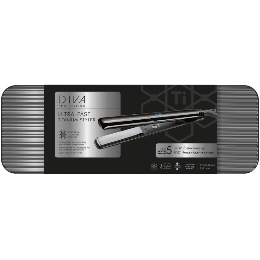 Diva Ultra-Fast Titanium Styler Piano Black