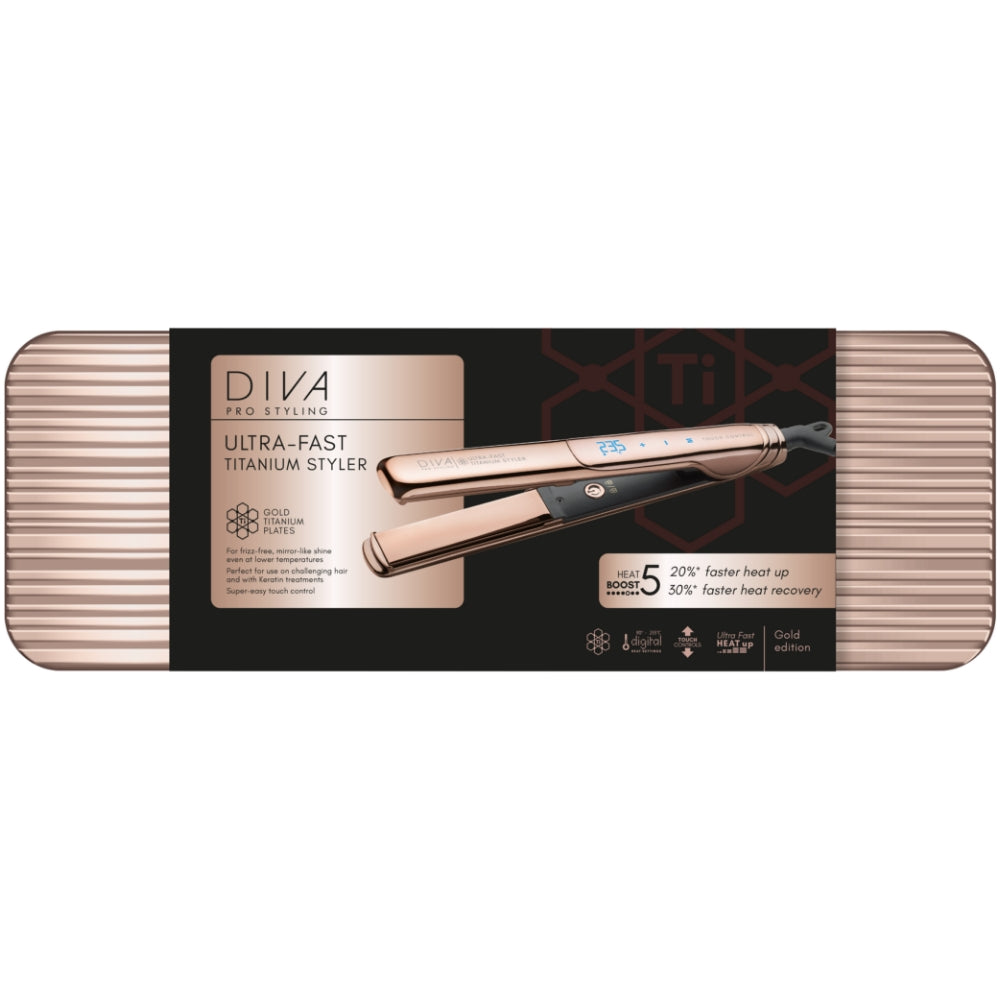 Diva Ultra-Fast Titanium Styler Gold