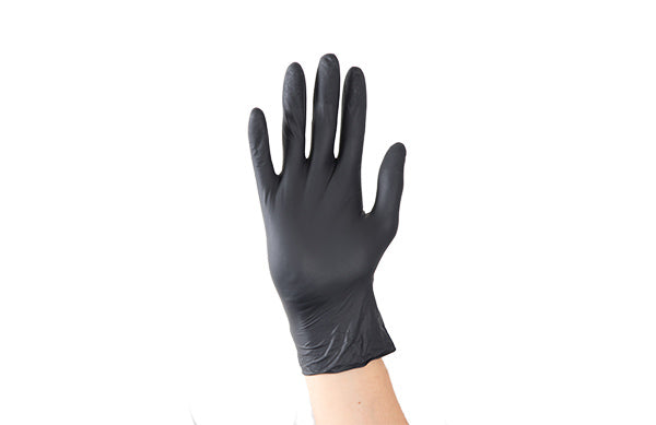 Headgear Black Nitrile Powder Free Gloves Small 100 Pack