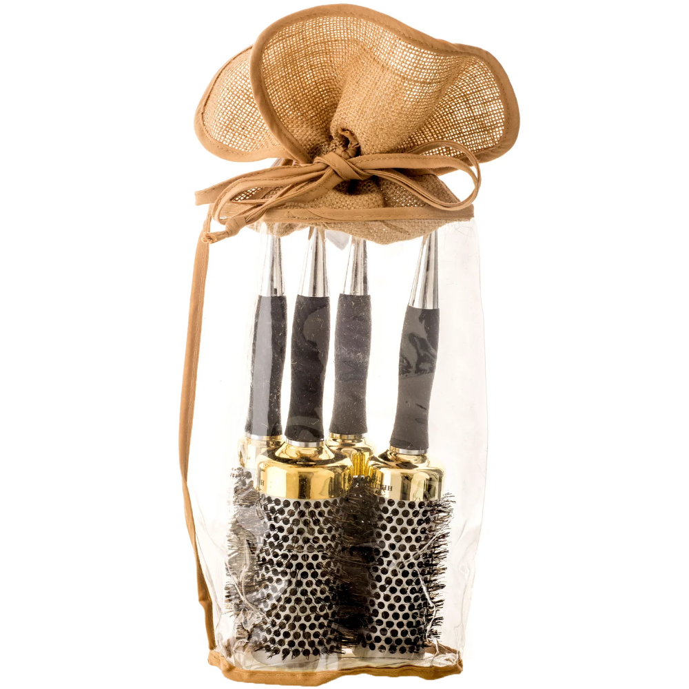 Head Jog Thermal Brush Set Gold
