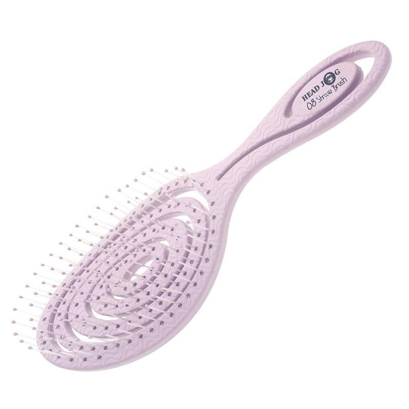 Head Jog Straw Paddle Brush 08 Heather