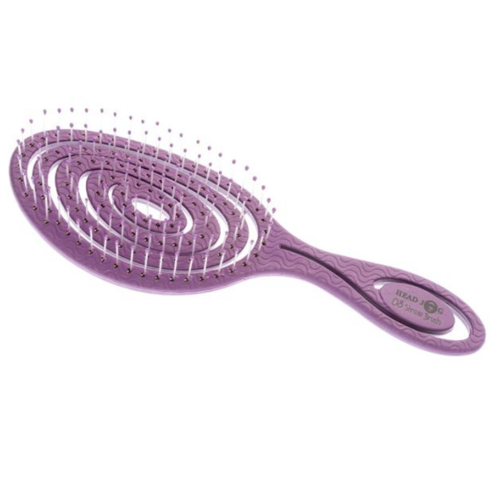 Head Jog Straw Paddle Brush 08 Blackberry