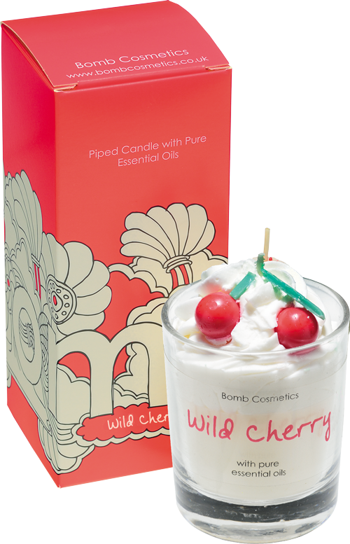 Bomb Cosmetics Wild Cherry Piped Candle