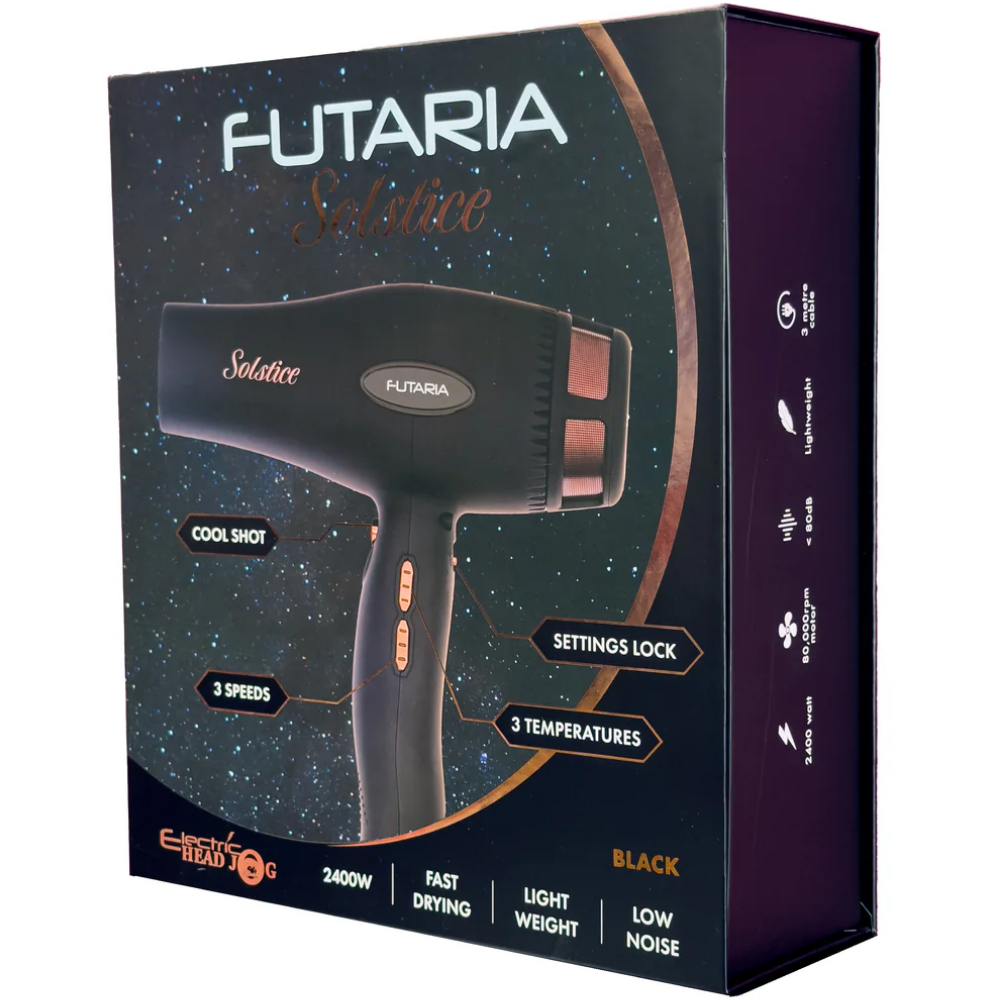 Head Jog Futaria Solstice Hair Dryer Black