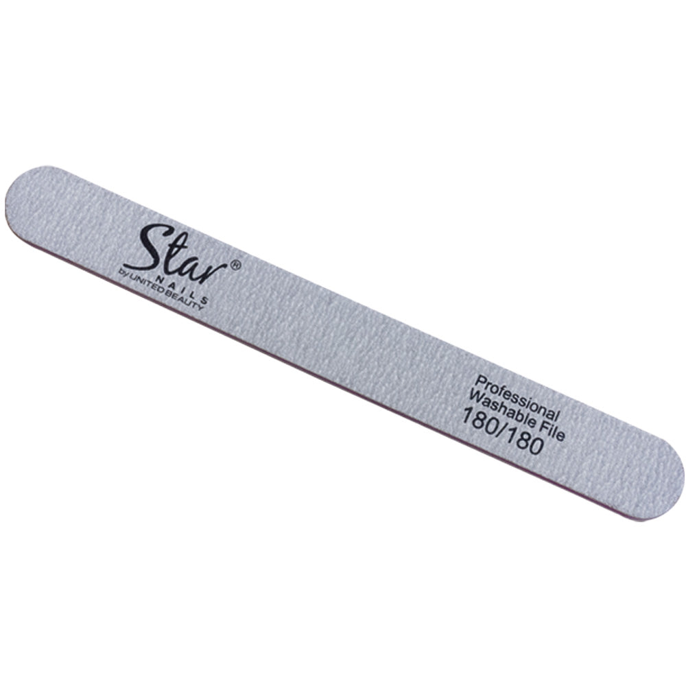 Star Nails Foam Straight Nail Files Zebra 180/180 6 Pack