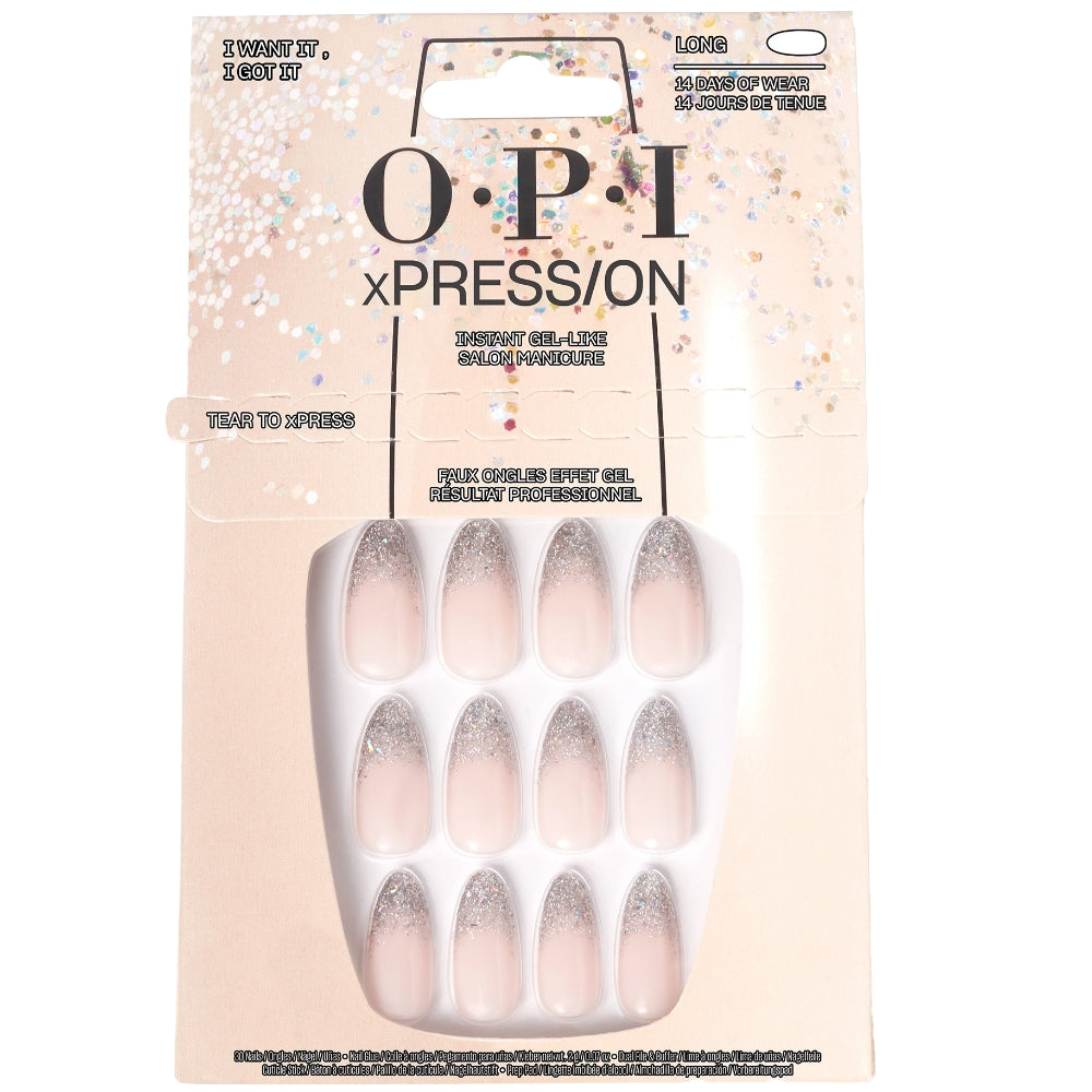 OPI xPress/On Long Nail Tips I Want It, I Got It
