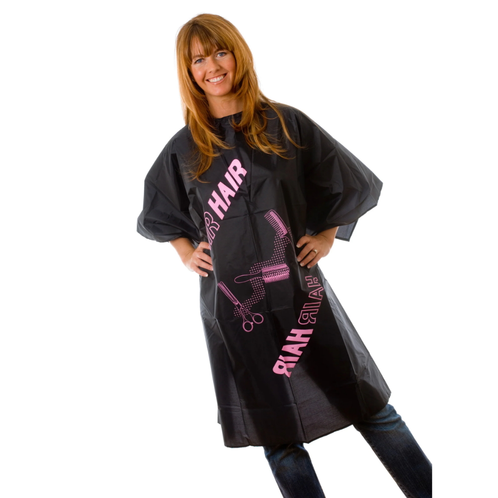 Hair Tools Gown Black/Pink