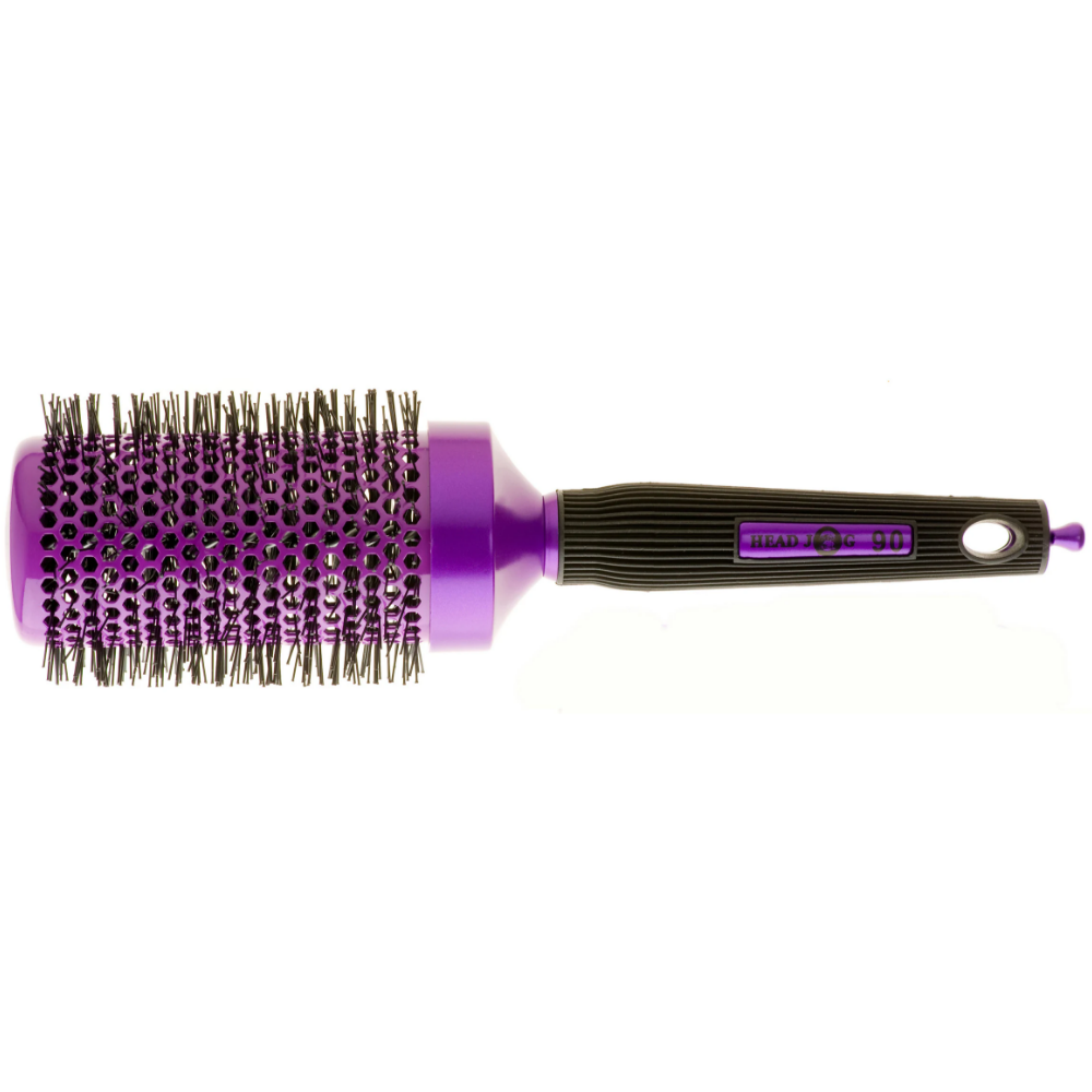 Head Jog Ionic Ceramic Radial Brush Purple 90 50mm