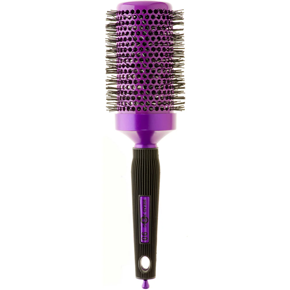 Head Jog Ionic Ceramic Radial Brush Purple 90 50mm