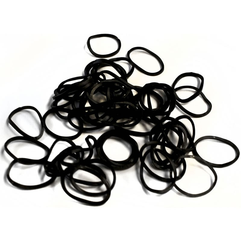 Dennis Williams Elastic Bands Black 15mm 300 Pack