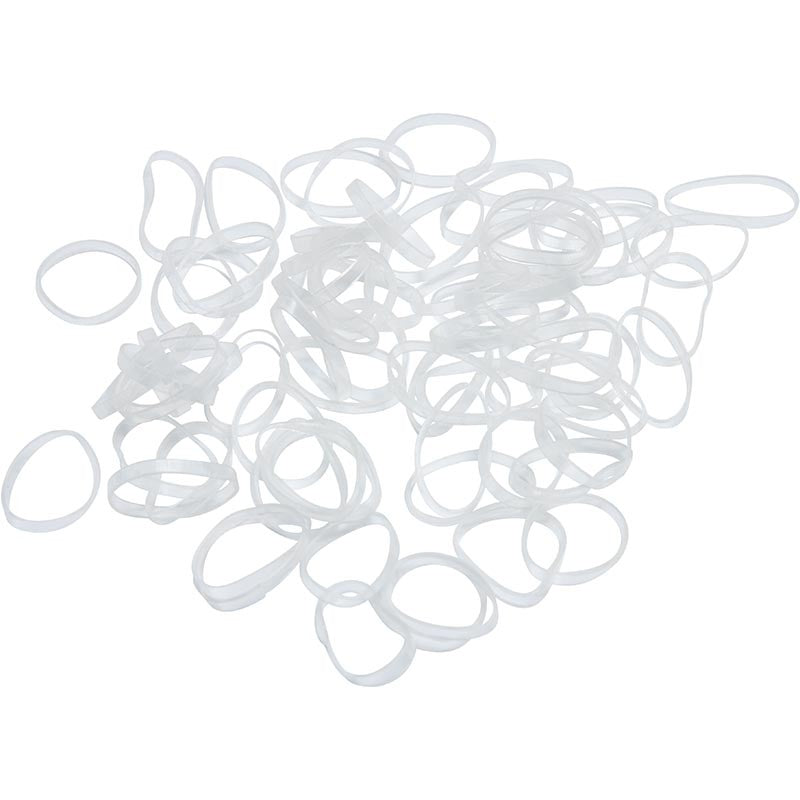 Hair Tools Elastic Bands Clear 15mm 300 x 15mm