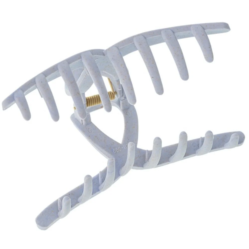 Head Jog Straw Whale Hair Clip Grey