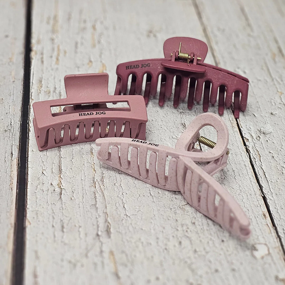 Head Jog Straw Whale Hair Clip Orchid