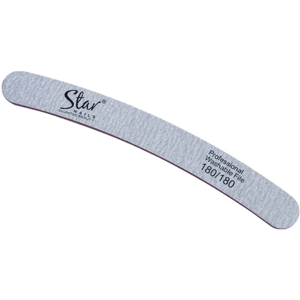 Star Nails Boomerang Nail Files Zebra 180/180 12 Pack
