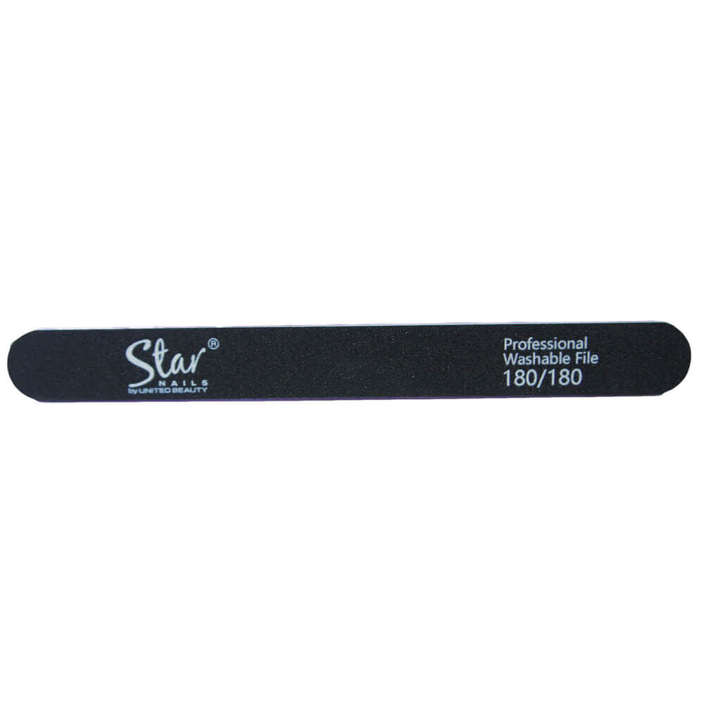 Star Nails Foam Nail Files Black 180/180 12 Pack