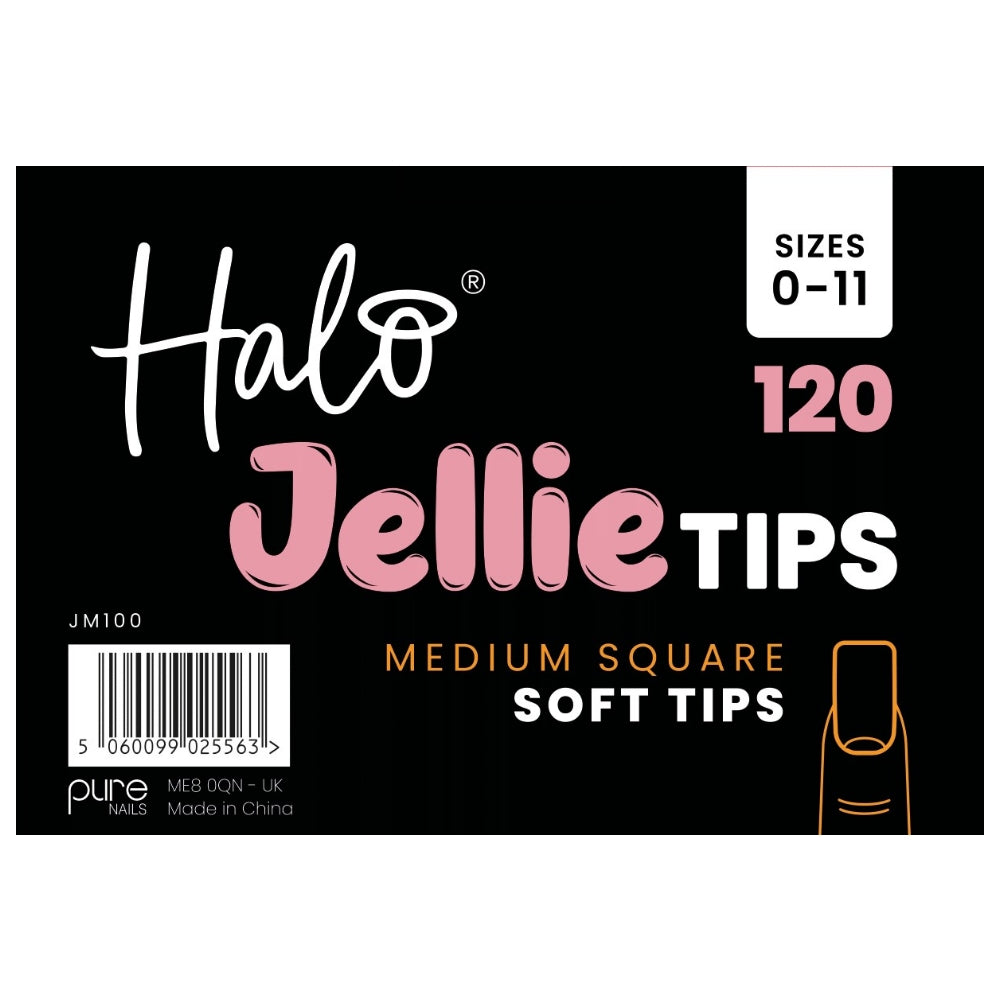 Halo Jellie Tip Square Sizes 0-11 120 Pack