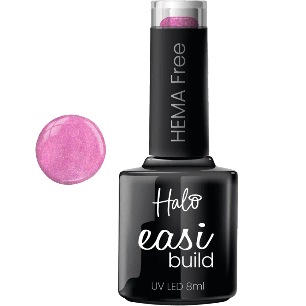 Halo EasiBuild Pink Glitter 8ml