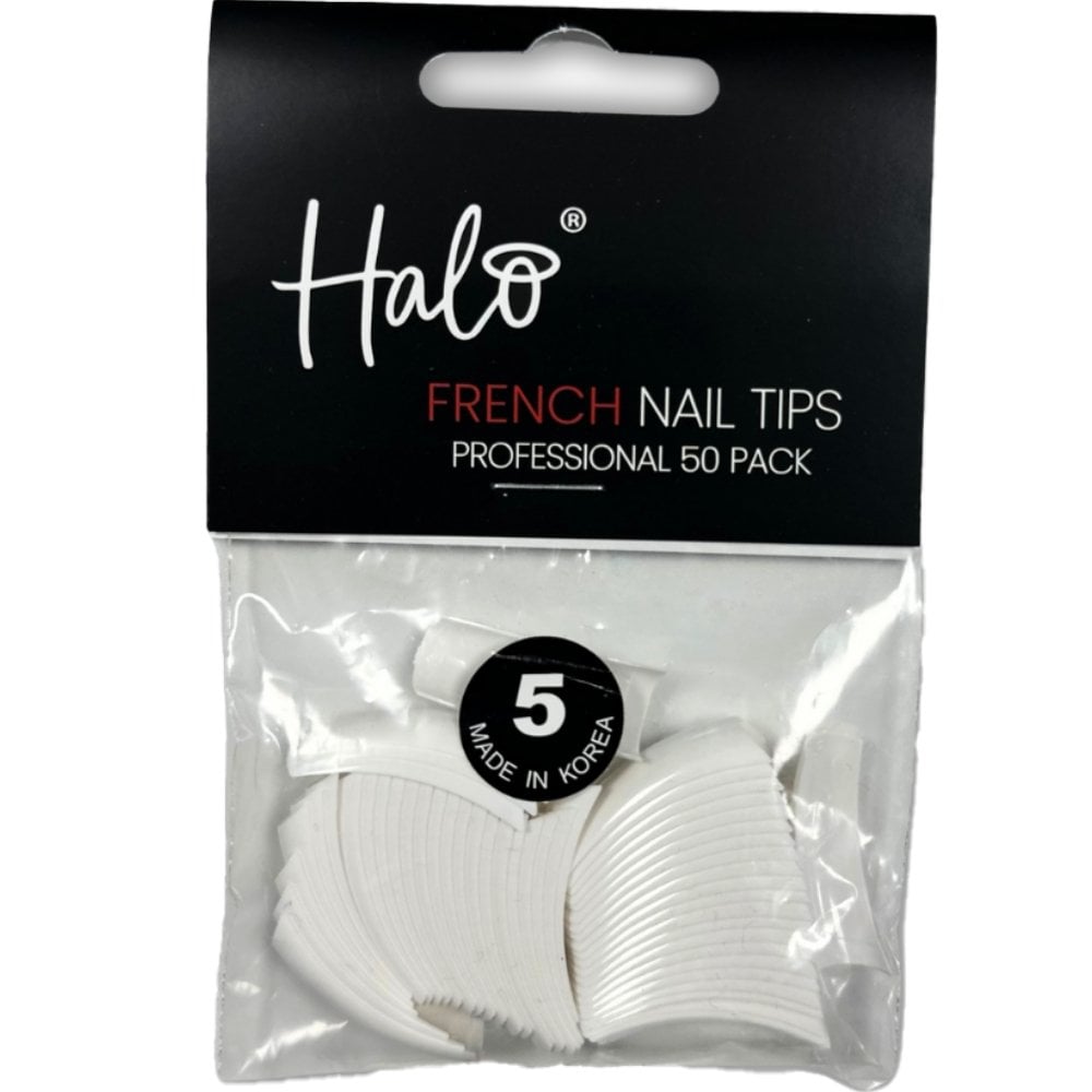 Halo Pure French Tips Size 5 50 Pack