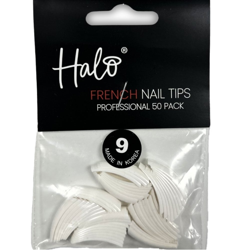 Halo Pure French Tips Size 9 50 Pack