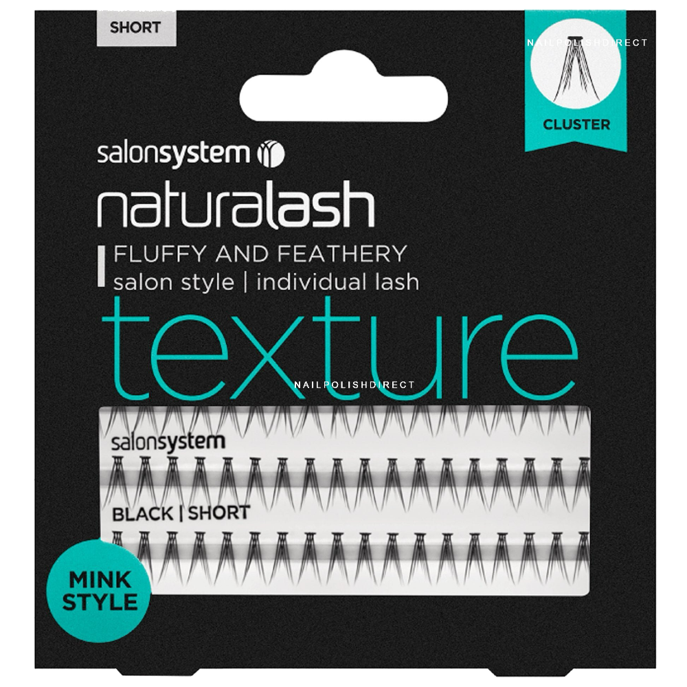 Salon System Naturalash Individual Lashes Mink Style Short Black