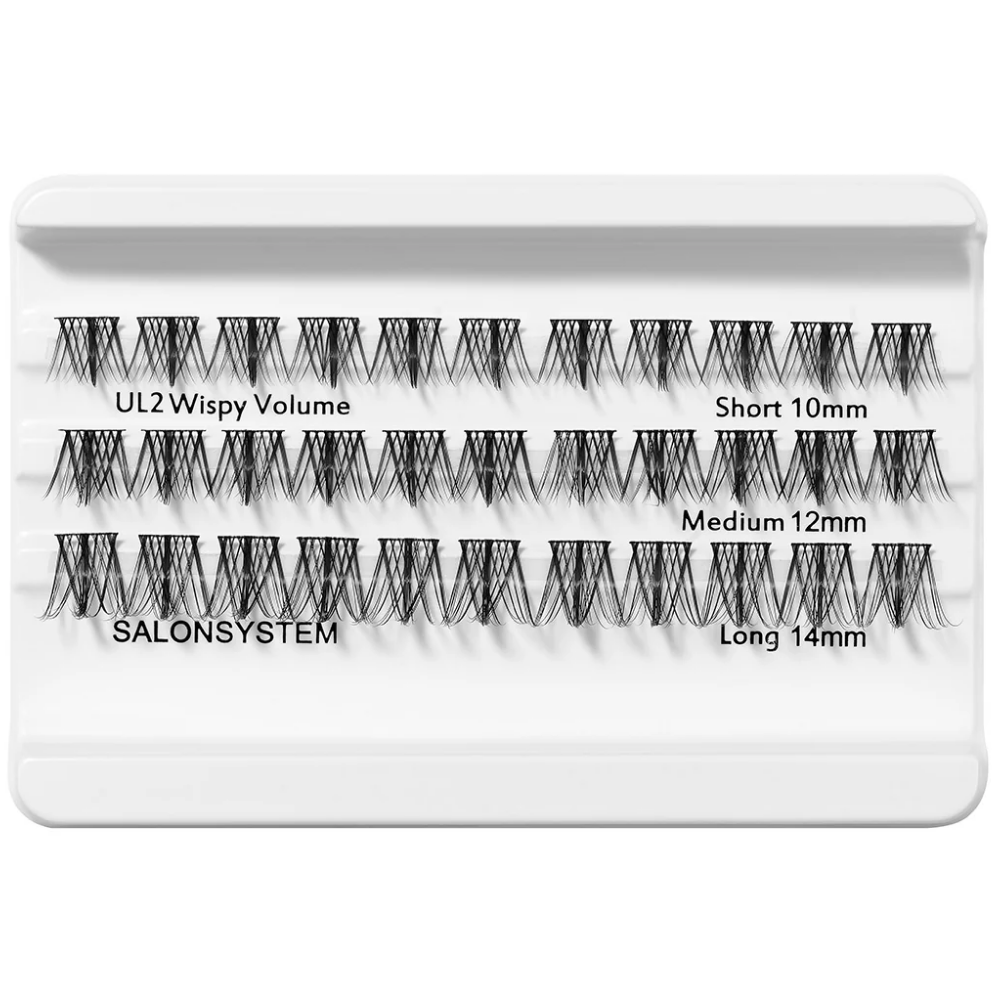 Salon System Underlash UL2 Wispy Volume Mixed Individual Lashes Black