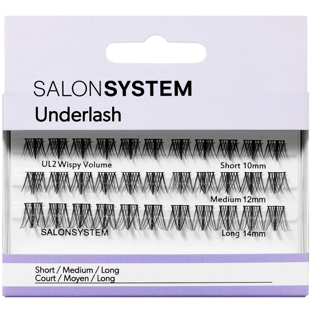 Salon System Underlash UL2 Wispy Volume Mixed Individual Lashes Black