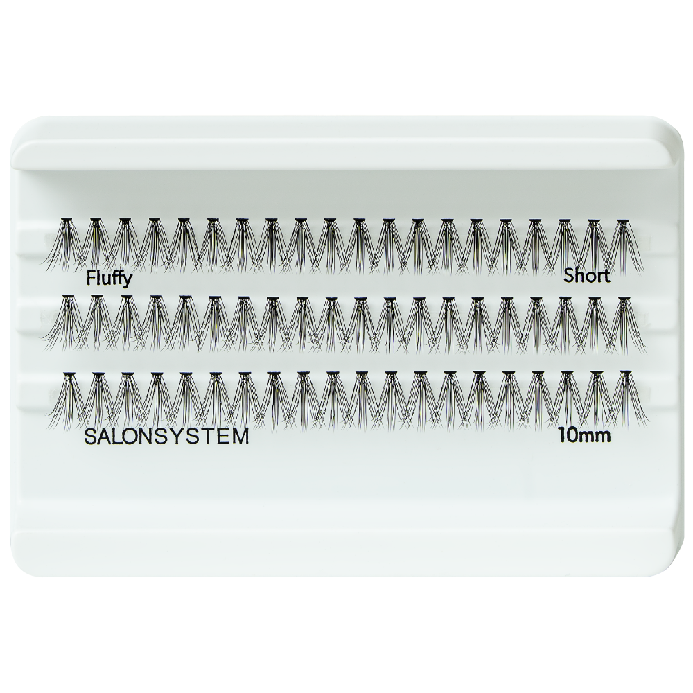 Salon System Individual Cluster Lashes Fluffy Short