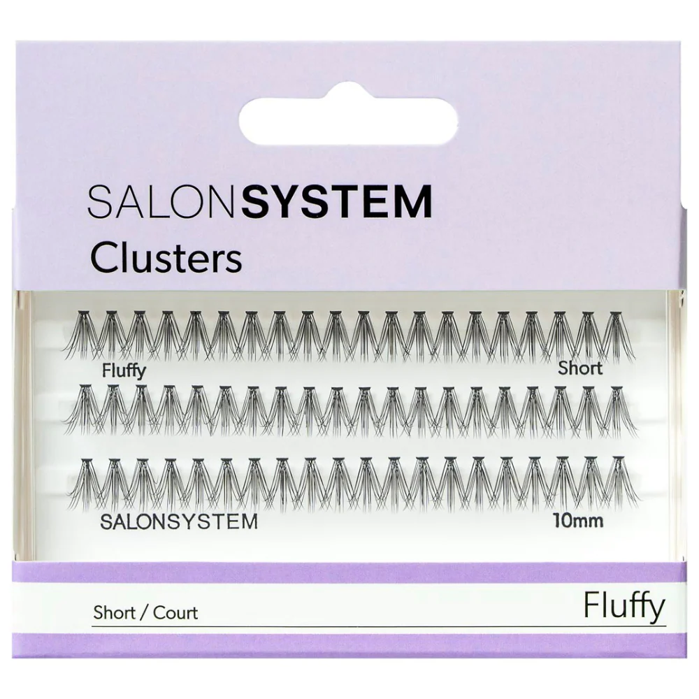 Salon System Individual Cluster Lashes Fluffy Short