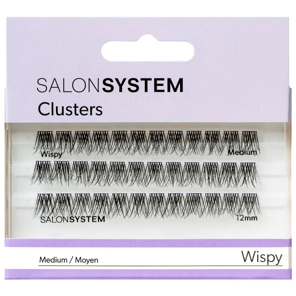 Salon System Individual Cluster Lashes Fluffy Medium