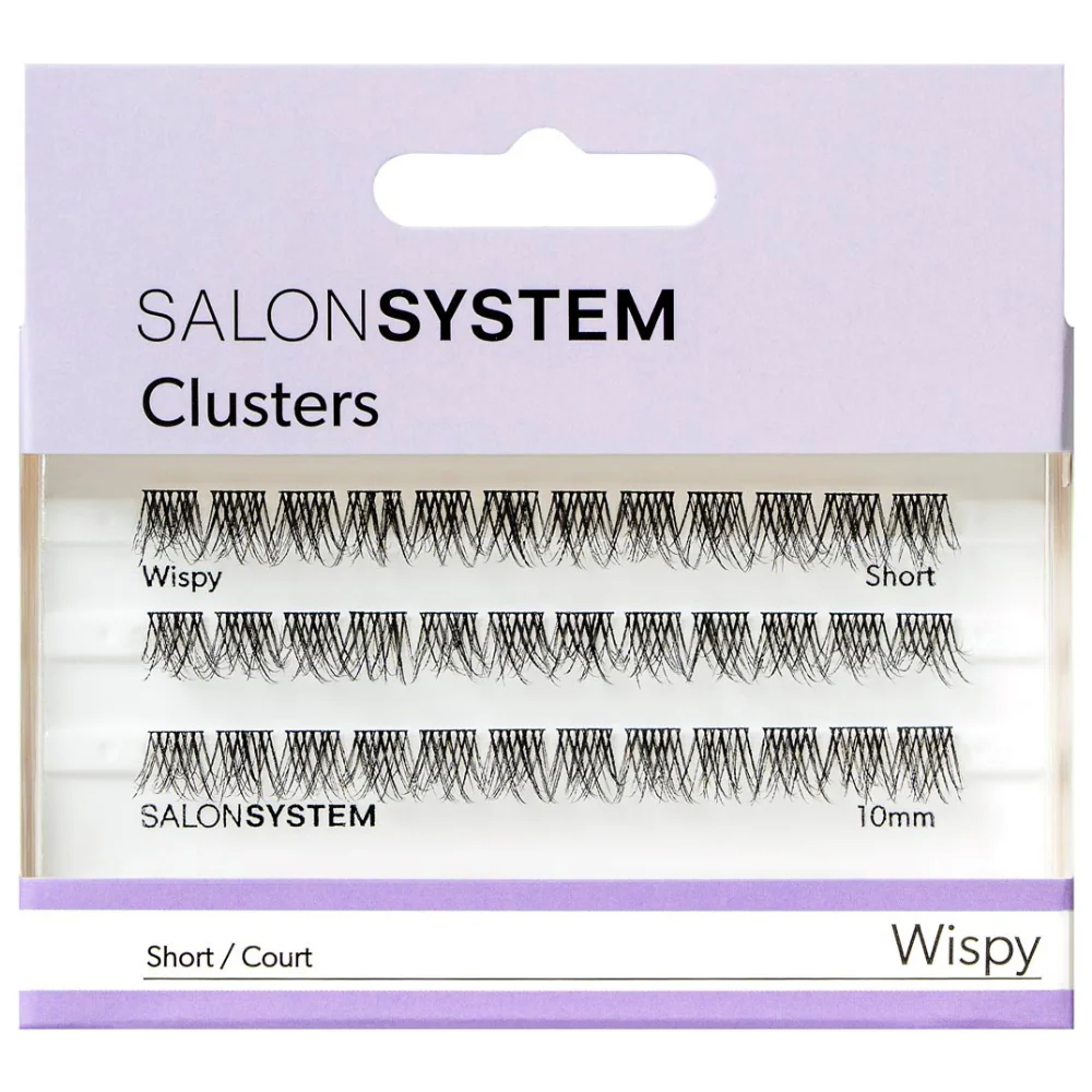 Salon System Individual Cluster Lashes Wispy Short