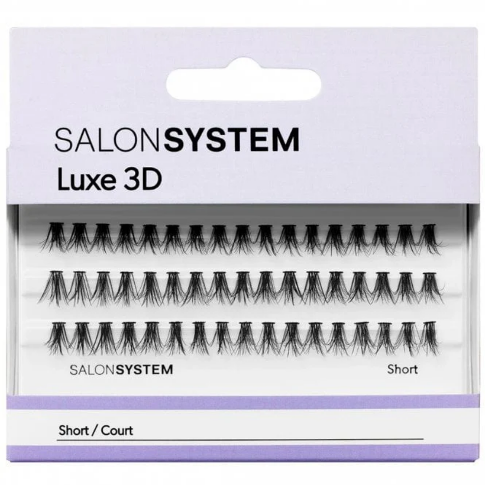 Salon System Individual Luxe Lashes 3D Short