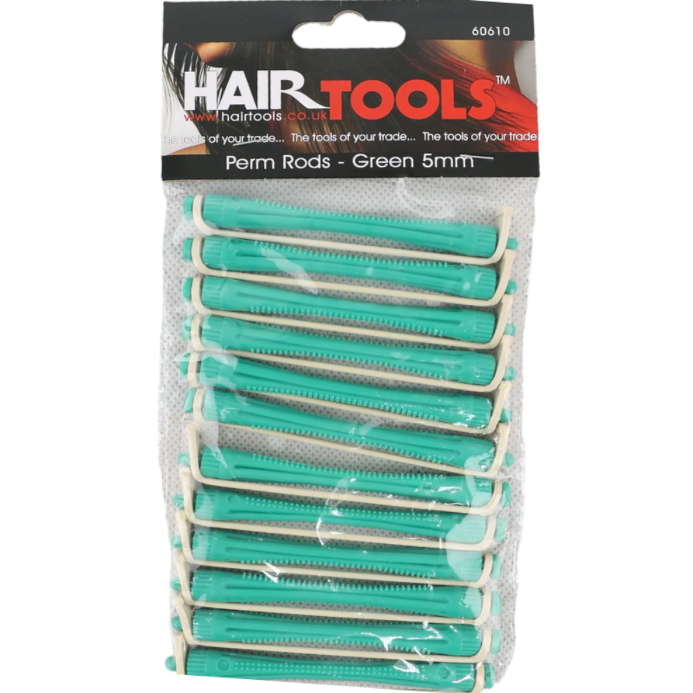 Hair Tools De-Luxe Perm Rods Green 5mm