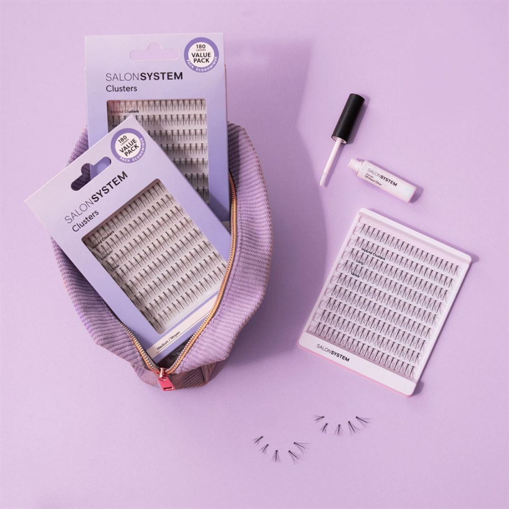 Salon System Cluster Lashes Hybrid Long