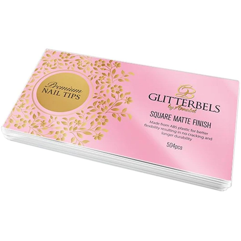 Glitterbels Square Tips Matte Finish 504 Pack