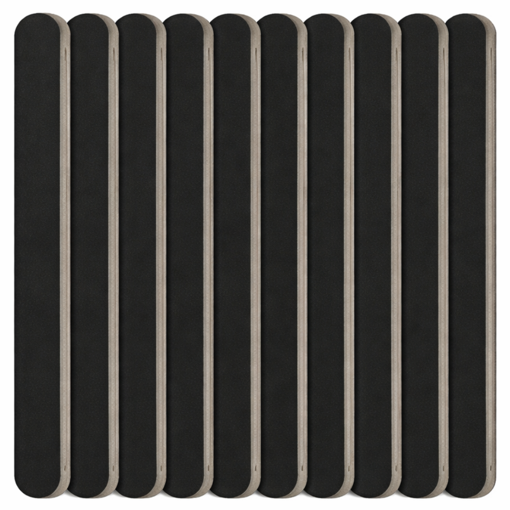 Dennis Williams Superfine Nail Files Black 10 Pack